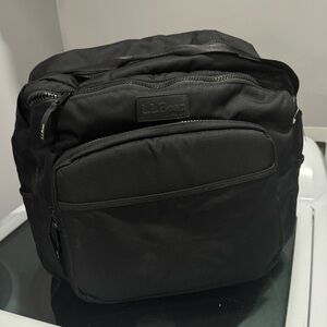 LL BEAN diaper bag + pouch.  Black Large - missing changing pad